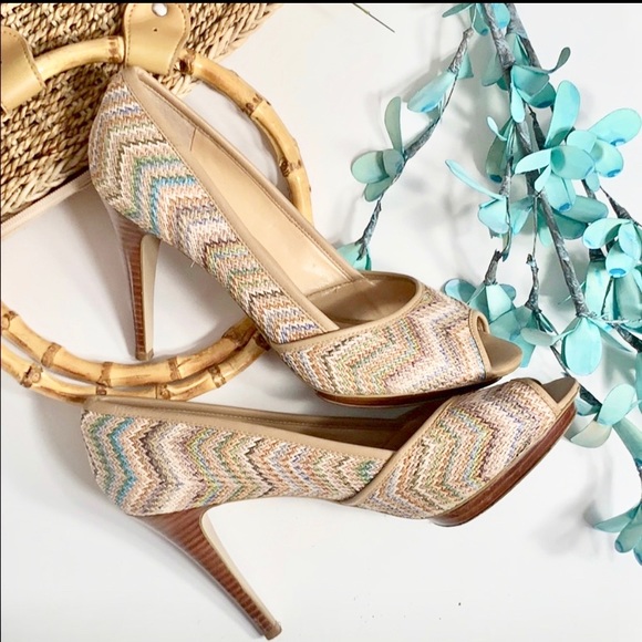 Nine West Shoes - WEST Multi-Color Heels. Size 9.5